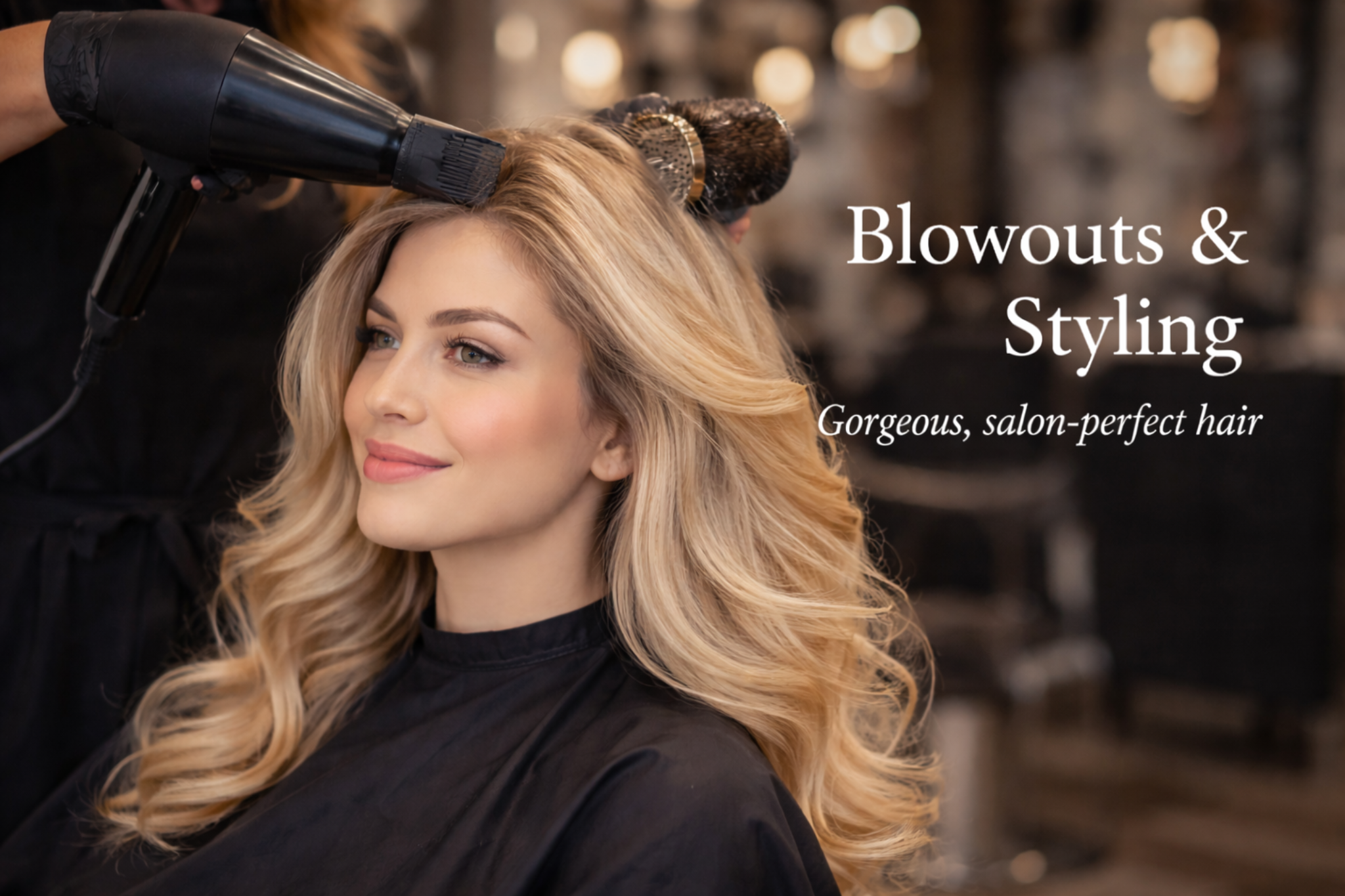 Blowouts and professional hair styling
