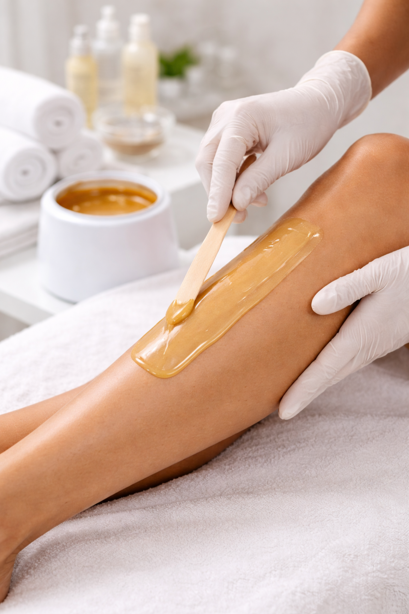 Professional waxing treatment